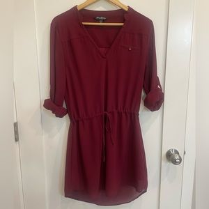 Streetwear society burgundy tunic size lg